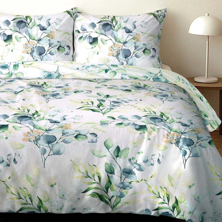 Pościel bawełniana CottonLove 140x200 + 70x80 cm  miękka, gęsty splot, zamek błyskawiczny, 100% bawełna, certyfikowana jakościowo