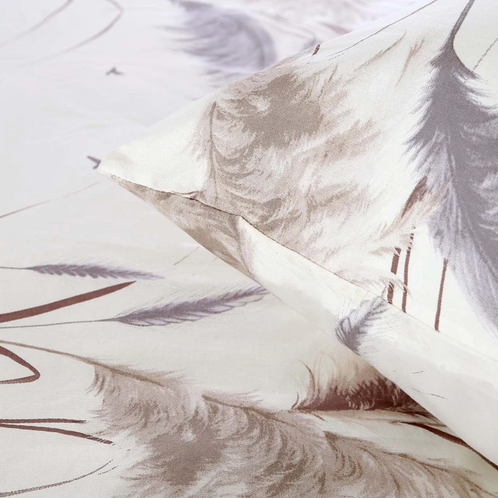 Pościel bawełniana CottonLove 140x200 + 70x80 cm  miękka, gęsty splot, zamek błyskawiczny, 100% bawełna (110 g/m²)