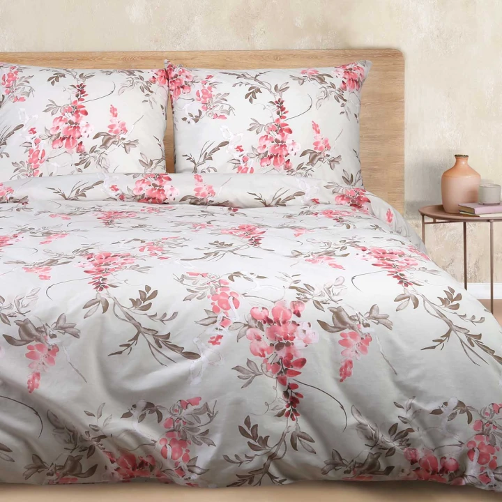 Pościel bawełniana COTTONLOVE 180x200 z zamkiem 100% bawełna (2x70x80)