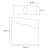 Pościel bawełniana COTTONLOVE 180x200 z zamkiem 100% bawełna (2x70x80)