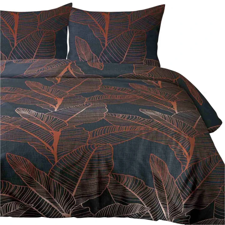 Pościel bawełniana COTTONLOVE 180x200 cm z zamkiem 100% bawełna 2x70x80 cm