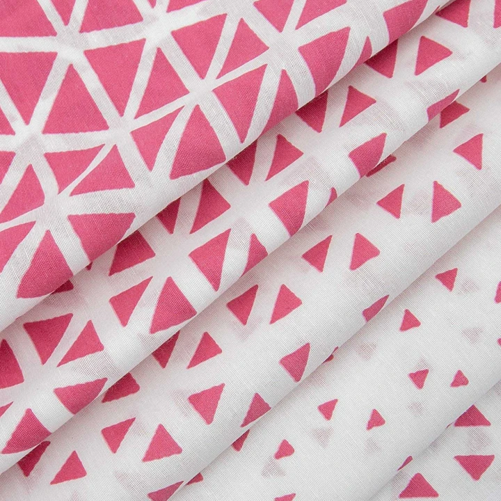 Pościel bawełniana Ranforce MILANO Pink 200x220 cm z zamkiem 2x70x80 CottonLove Exclusive