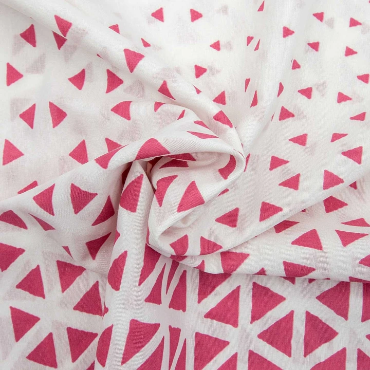 Pościel bawełniana Ranforce MILANO Pink 200x220 cm z zamkiem 2x70x80 CottonLove Exclusive