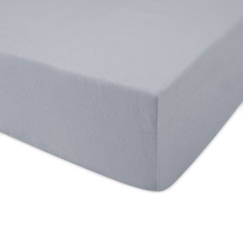 Prześcieradło jersey z gumką popielate 140x200