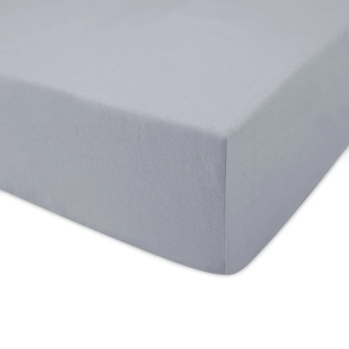 Prześcieradło jersey z gumką kolor popiel 180x200