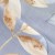 Pościel bawełniana 220x200 Cottonlove Sandleaf — niebieska z beżowymi liśćmi, OEKO-TEX®
