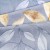 Pościel bawełniana 220x200 Cottonlove Sandleaf — niebieska z beżowymi liśćmi, OEKO-TEX®