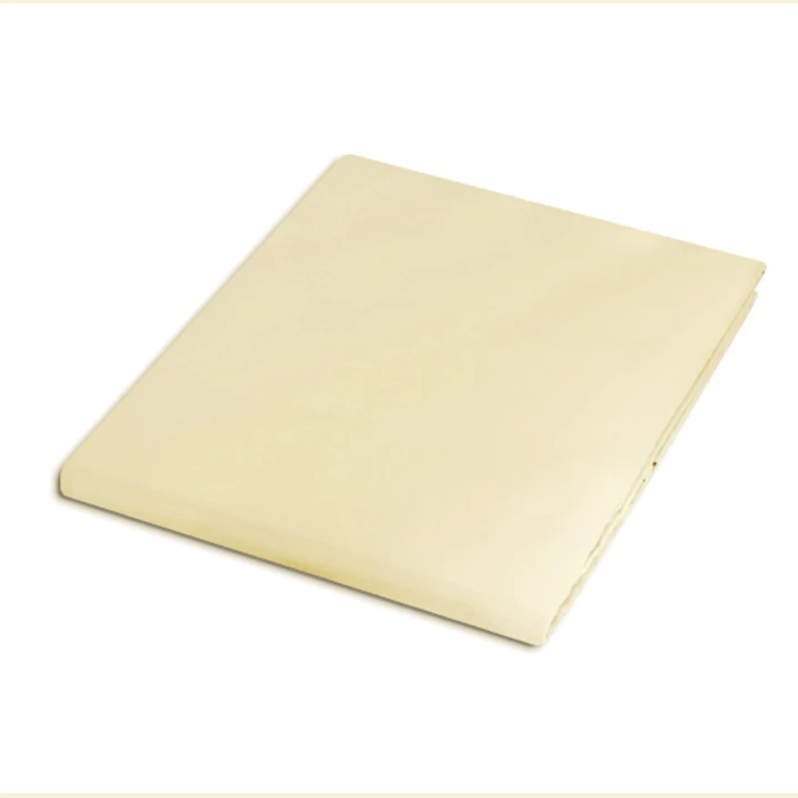Satynowe prześcieradło bawełniane kremowe 200x220 OEKO-TEX®