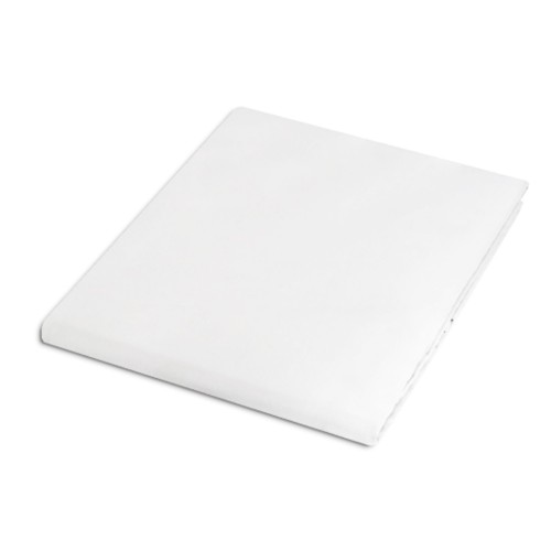 Prześcieradło satynowe 100% bawełna bez gumki 200x220 kolor biały OEKO-TEX