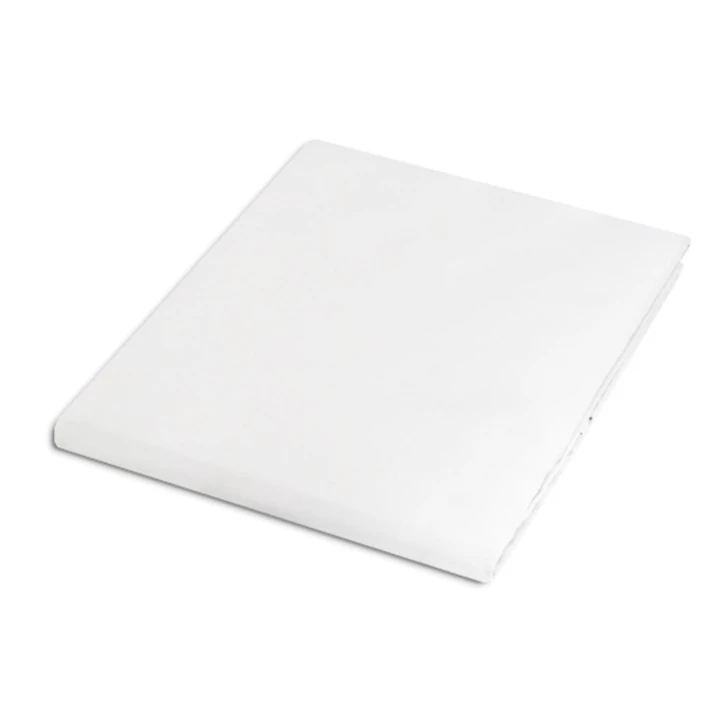 Prześcieradło satynowe 100% bawełna bez gumki 200x220 kolor biały OEKO-TEX