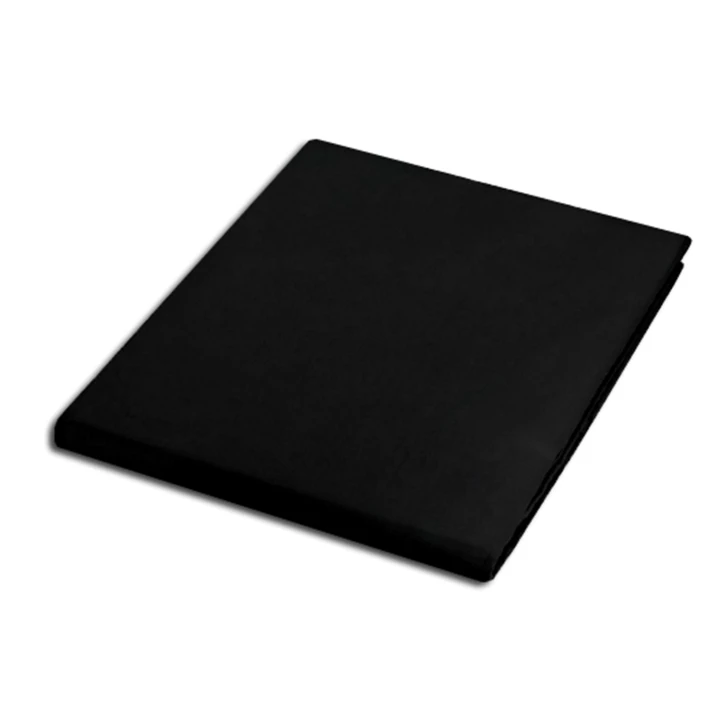 Prześcieradło bawełniane kolor czarny 200x220