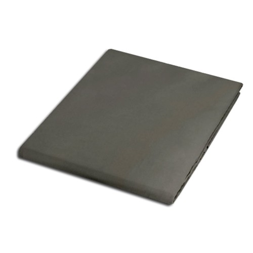 Prześcieradło satynowe 100% bawełna bez gumki 200x220 szare OEKO-TEX