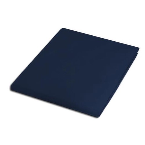 Prześcieradło satyna bawełniana kolor ciemny granat 200x220