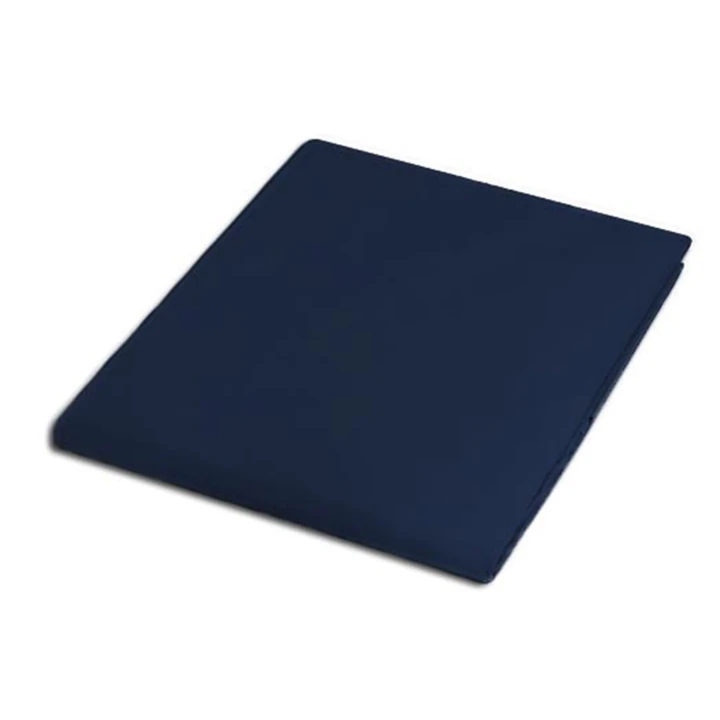 Prześcieradło satyna bawełniana kolor ciemny granat 200x220