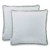 Poszewki dekoracyjne CLEAR 45x45 cm szare velvet z frędzlami 2 szt.