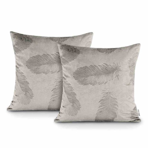Poszewki dekoracyjne PEACOCK velvet  kolor cappuccino 2szt. 45x45 cm