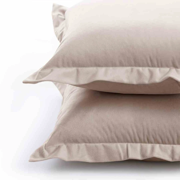 RESTILO poszewka dekoracyjna Velvet jasny beż 45x45 2 szt. glamour
