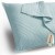 Poszewki dekoracyjne Softa 45x45 cm niebieskie glamour komplet 2 sztuki z lamówką