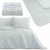 Narzuta PALSHA 200x220 szara velvet dwustronna