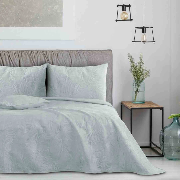 Narzuta PALSHA 200x220 szara velvet dwustronna