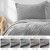 Narzuta LAILA 200x220 szara velvet glamour dwustronna AmeliaHome