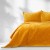 Narzuta LAILA musztardowa velvet/mikrofibra 200x220 styl glamour