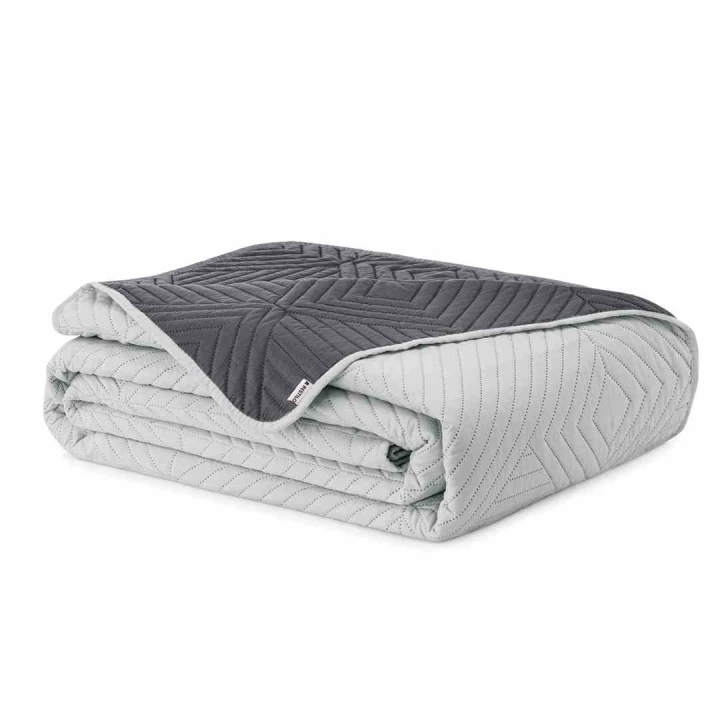Narzuta SOFTA 200x220 stalowa gładka