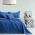 Narzuta AmeliaHome SOFTA 220x240 mikrofibra niebieska dwustronna
