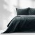 Narzuta LAILA 220x240 grafitowa velvet Glamour dwustronna