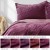 Narzuta LAILA 220x240 cm bordowo-mauve velvet dwustronna glamour