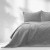 Narzuta LAILA 240x260 szara velvet/gładka glamour
