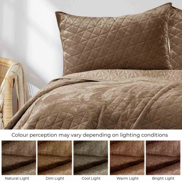 Narzuta LAILA 240x260 cappuccino velvet glamour