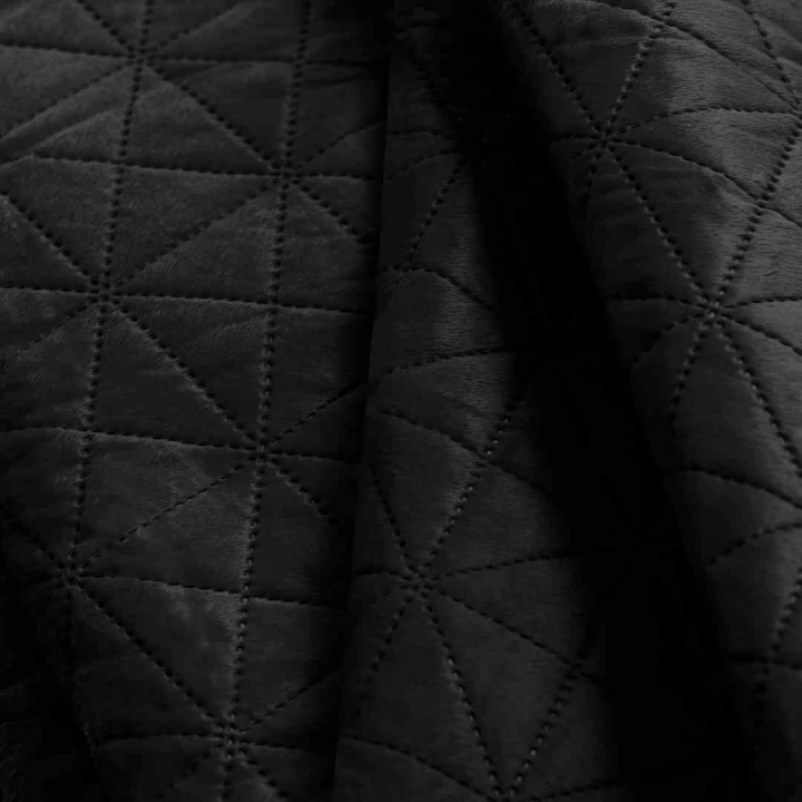 Narzuta Laila czarna glamour 240x260 dwustronna velvet
