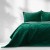 Narzuta na łóżko Laila butelkowa zieleń glamour 170x270 velvet