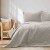 Narzuta na łóżko beżowa glamour 170x270 dwustronna