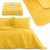 Narzuta na łóżko AmeliaHome Palsha żółta 170x210 velvet mikrofibra pikowana