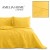 Narzuta na łóżko AmeliaHome Palsha żółta 170x210 velvet mikrofibra pikowana
