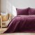 Narzuta na łóżko Laila bordowa glamour 170x210 dwustronna