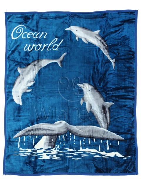 Koc Elway DELFINY rozmiar 160x210cm.