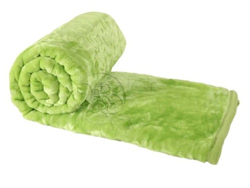 Koc Elway tłoczony 160x210 zielony