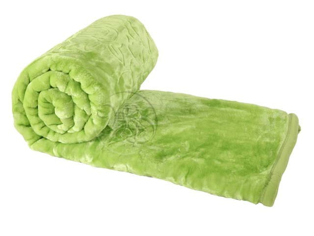 Koc Elway tłoczony 160x210 zielony