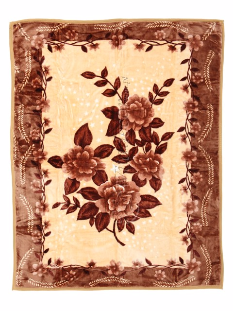 Koc ELWAY kwiaty - rozmiar 200x240 cm.