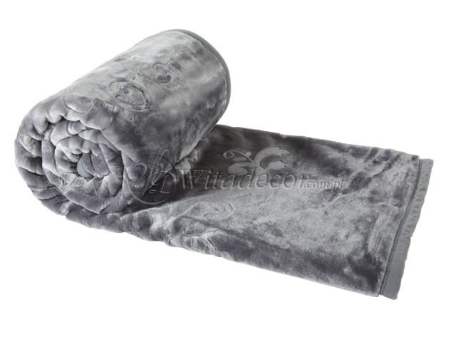 Koc Elway  grafitowy 200x240 cm.