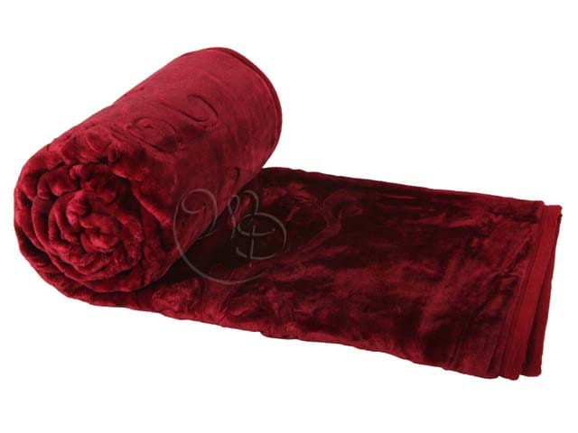 Koc-Elway-bordowy-tłoczony-rozmiar-160x210-cm.