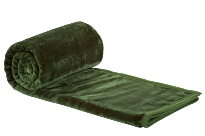 Koc-Elway-zielony-butelkowy-gładki